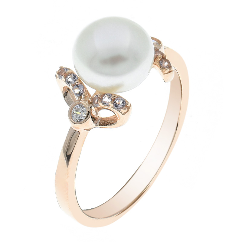 Women Pearl Slender Jewelry Ring