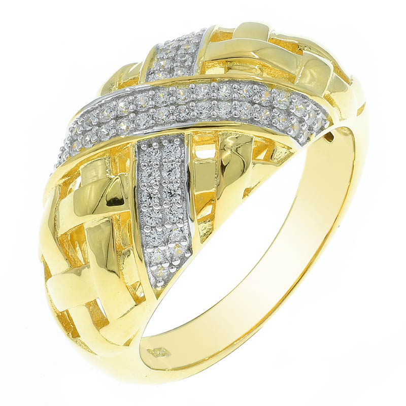 925 Braided Ring For Women 