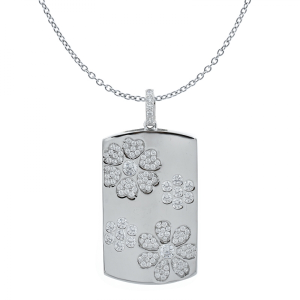 Çin 925 ayar gümüş çiçek çekicilik kolye 