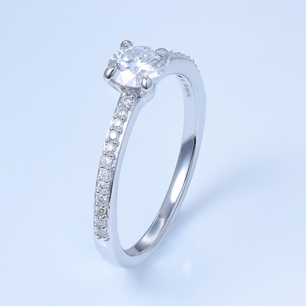 Kadınlar için 925 ayar gümüş açacağı nişan yüzüğü 